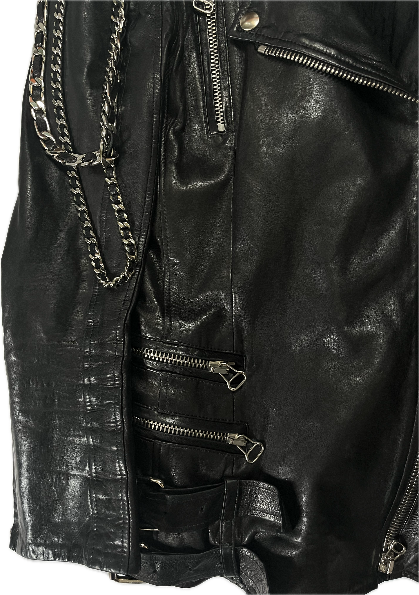 Balmain SS09 Chain Leather Jacket