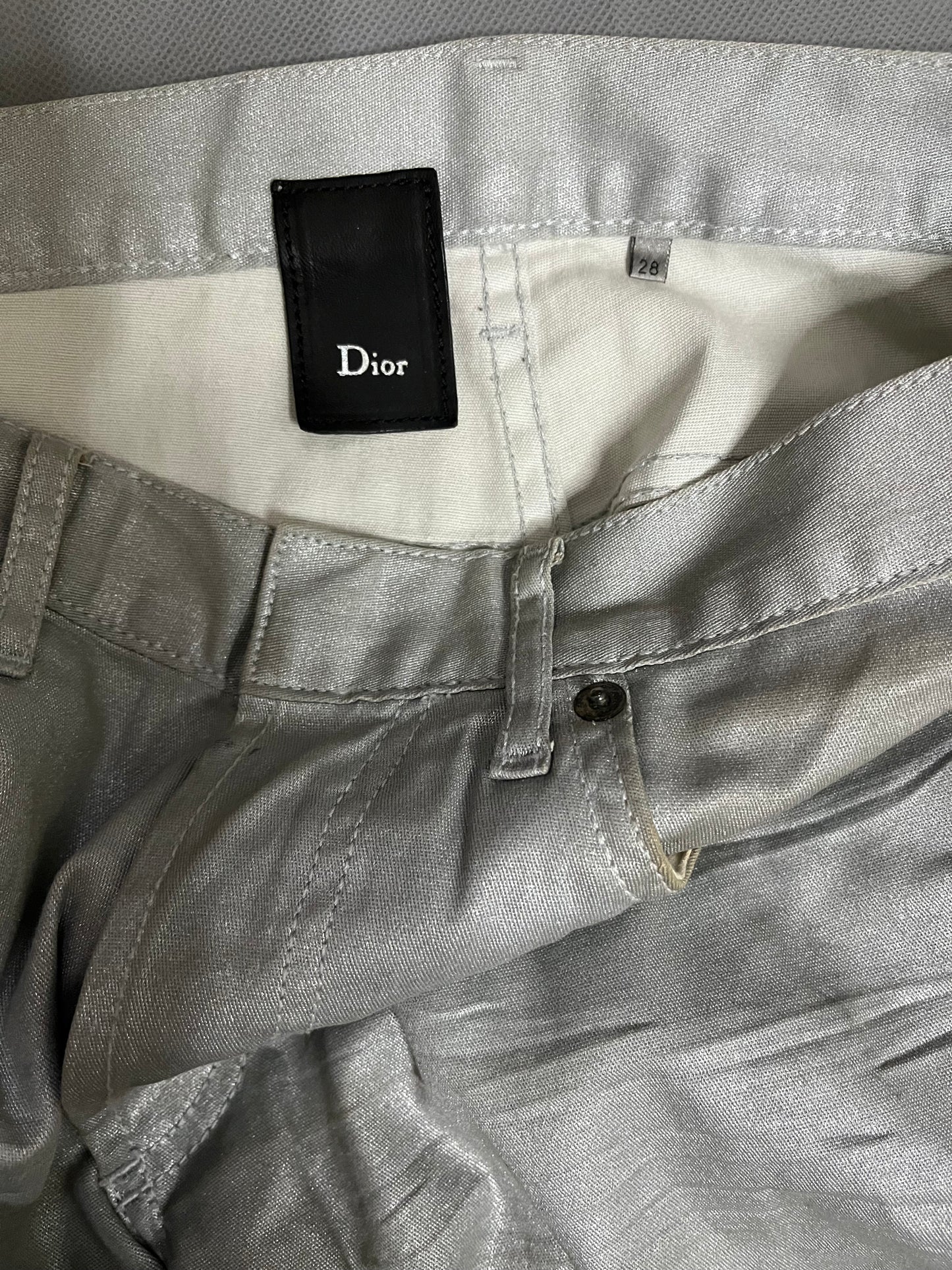 Dior Homme SS06 Glitter Silver Denim
