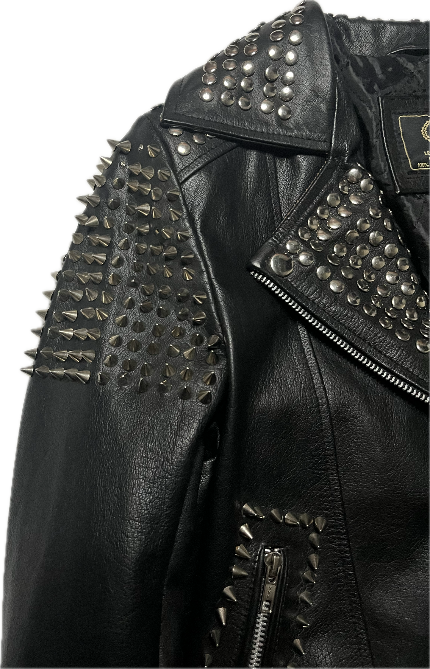 Vintage Studded Leather Jacket
