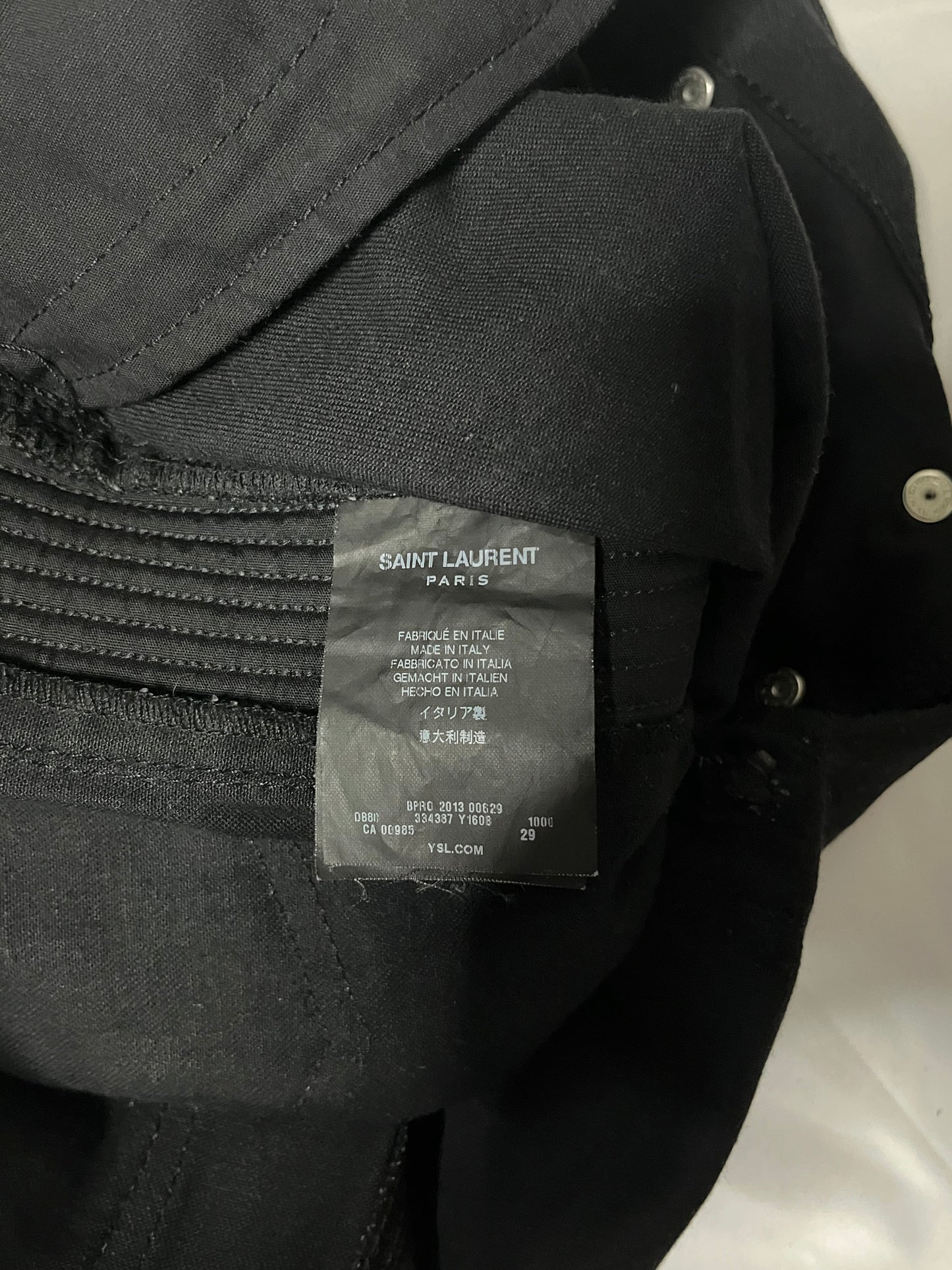 Saint Laurent Paris Biker D08 Denim