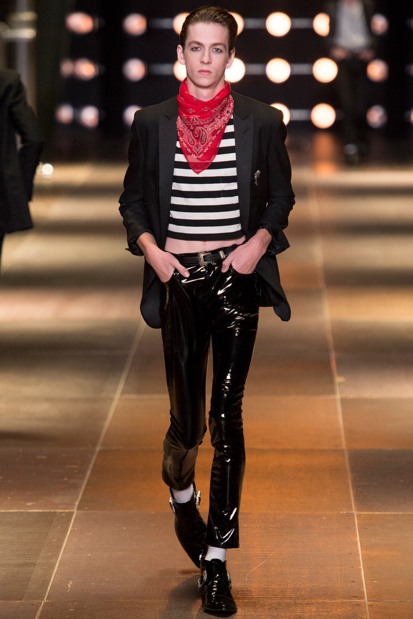 Saint Laurent Paris FW14 Striped Top