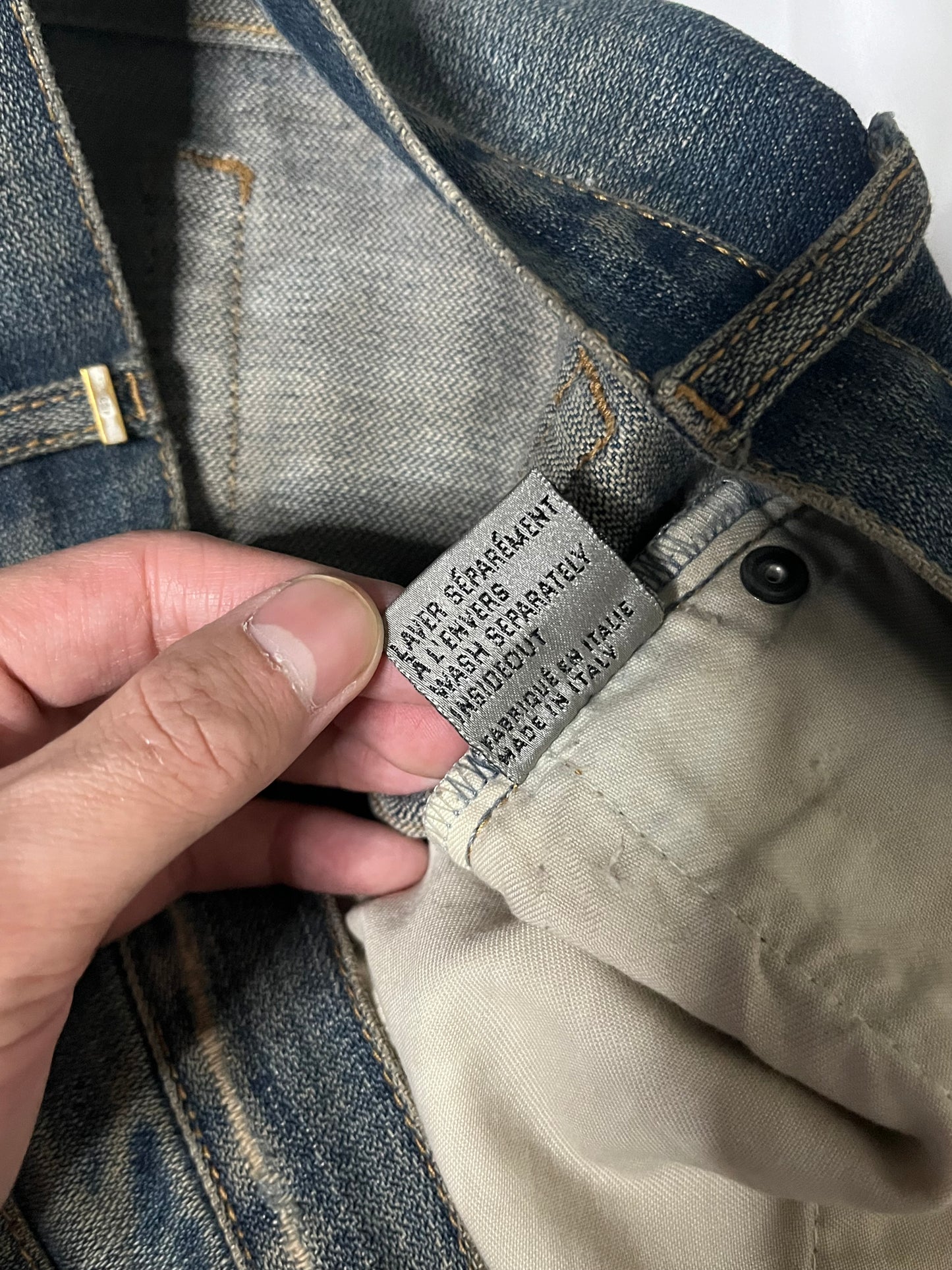 Dior Homme FW04 VOTC Rust Denim