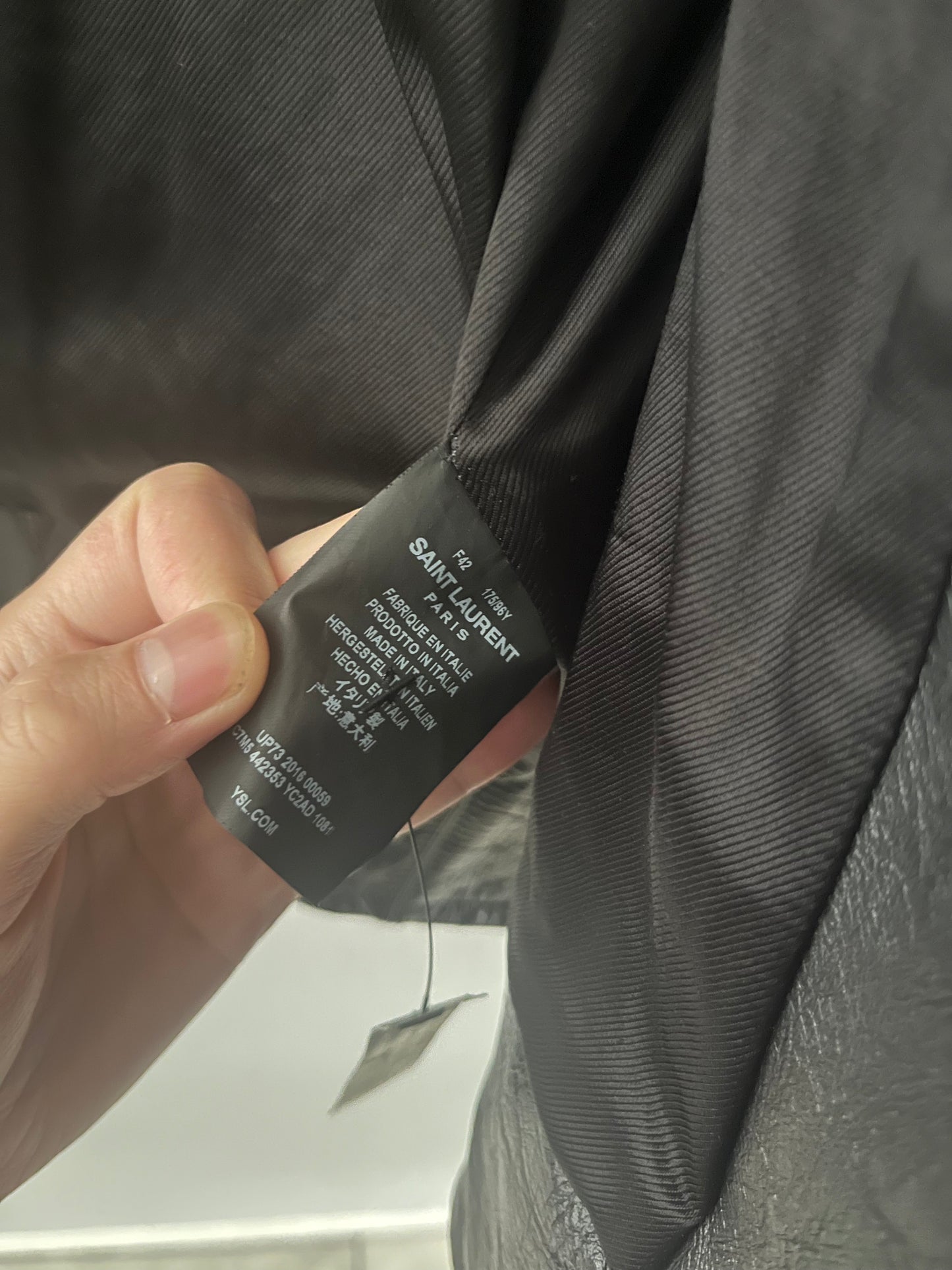 Saint Laurent Paris FW16 "Palladium" Studded Leather Jacket