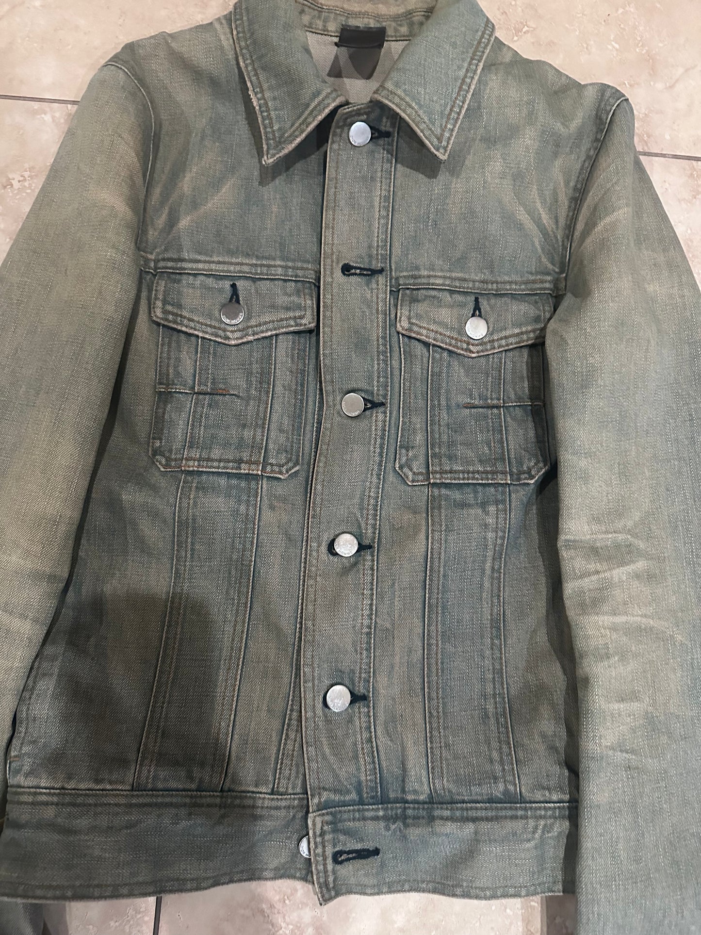 Dior Homme SS04 Strip Blue De Claire Denim Jacket