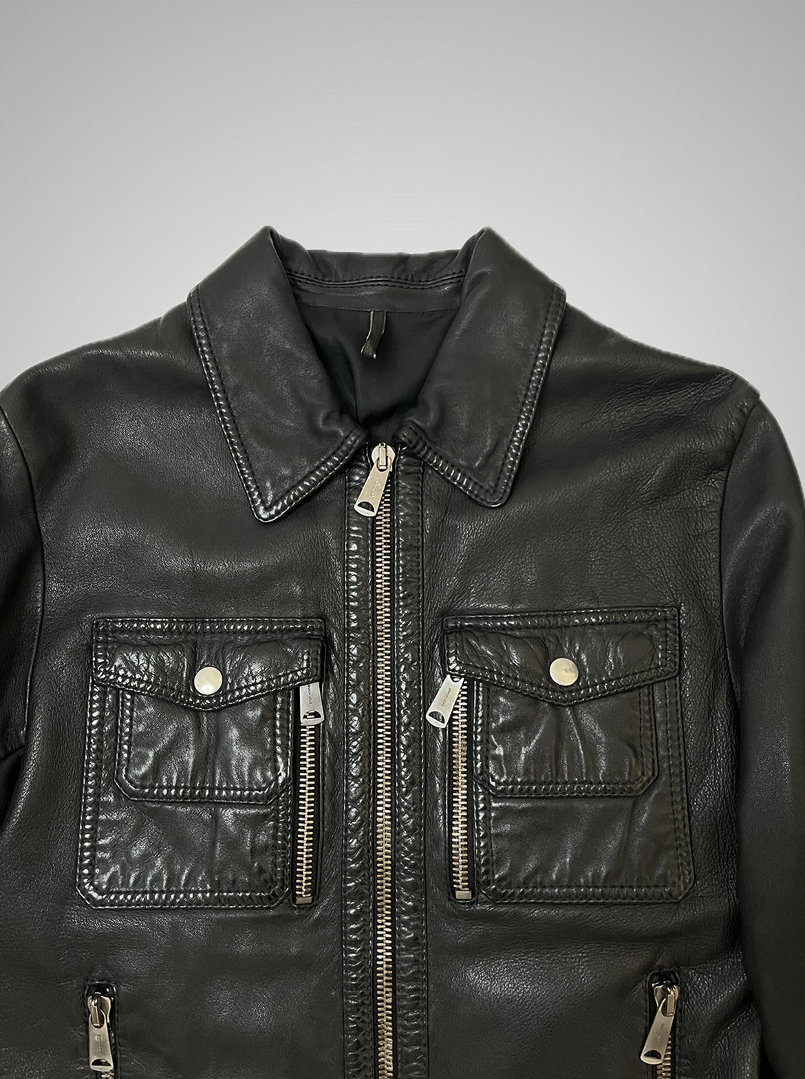 Dior Homme AW06 These Grey Days Leather Jacket