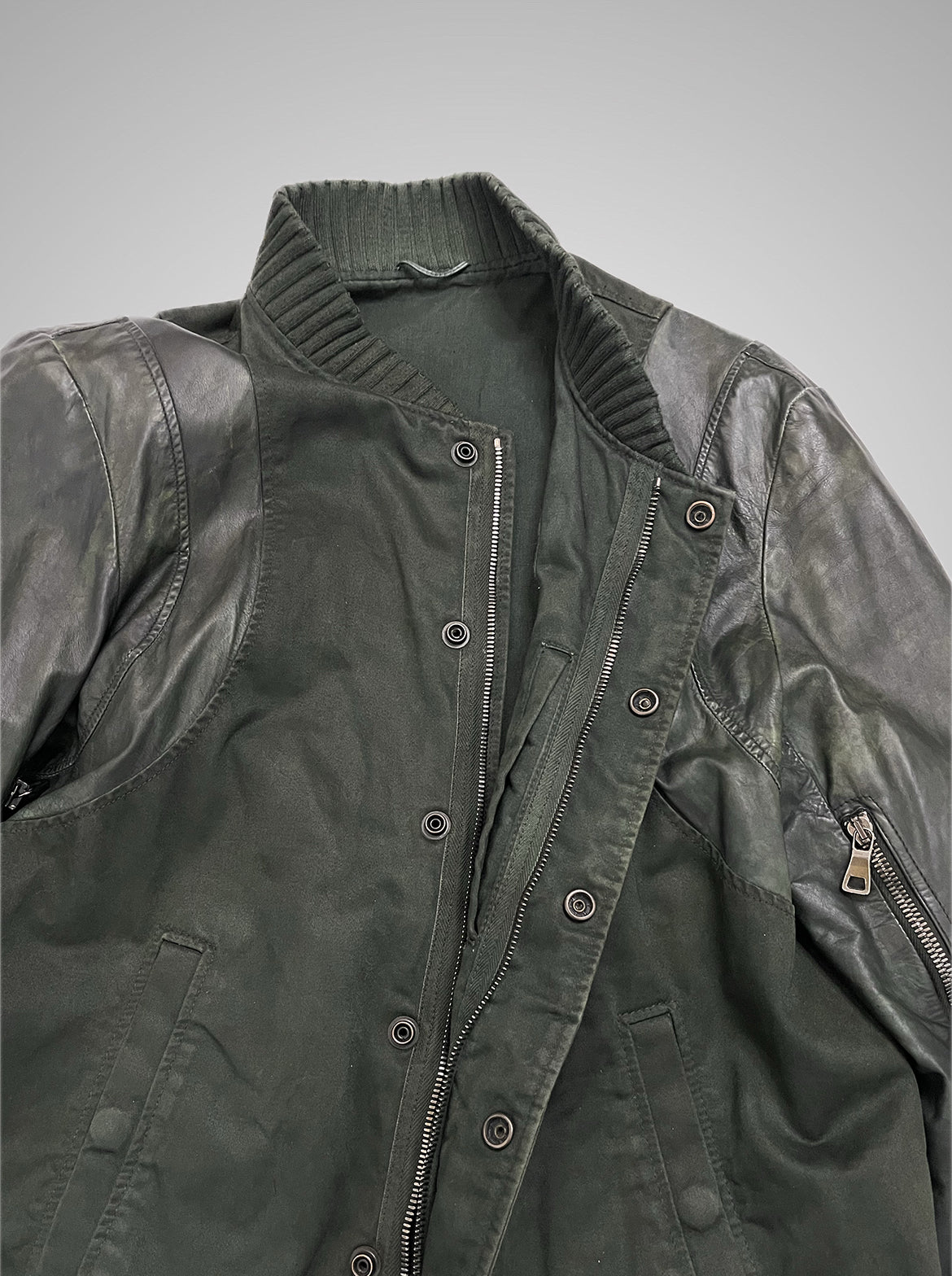 Balmain SS11 Hand Painted “Justice” Leather Teddy Jacket