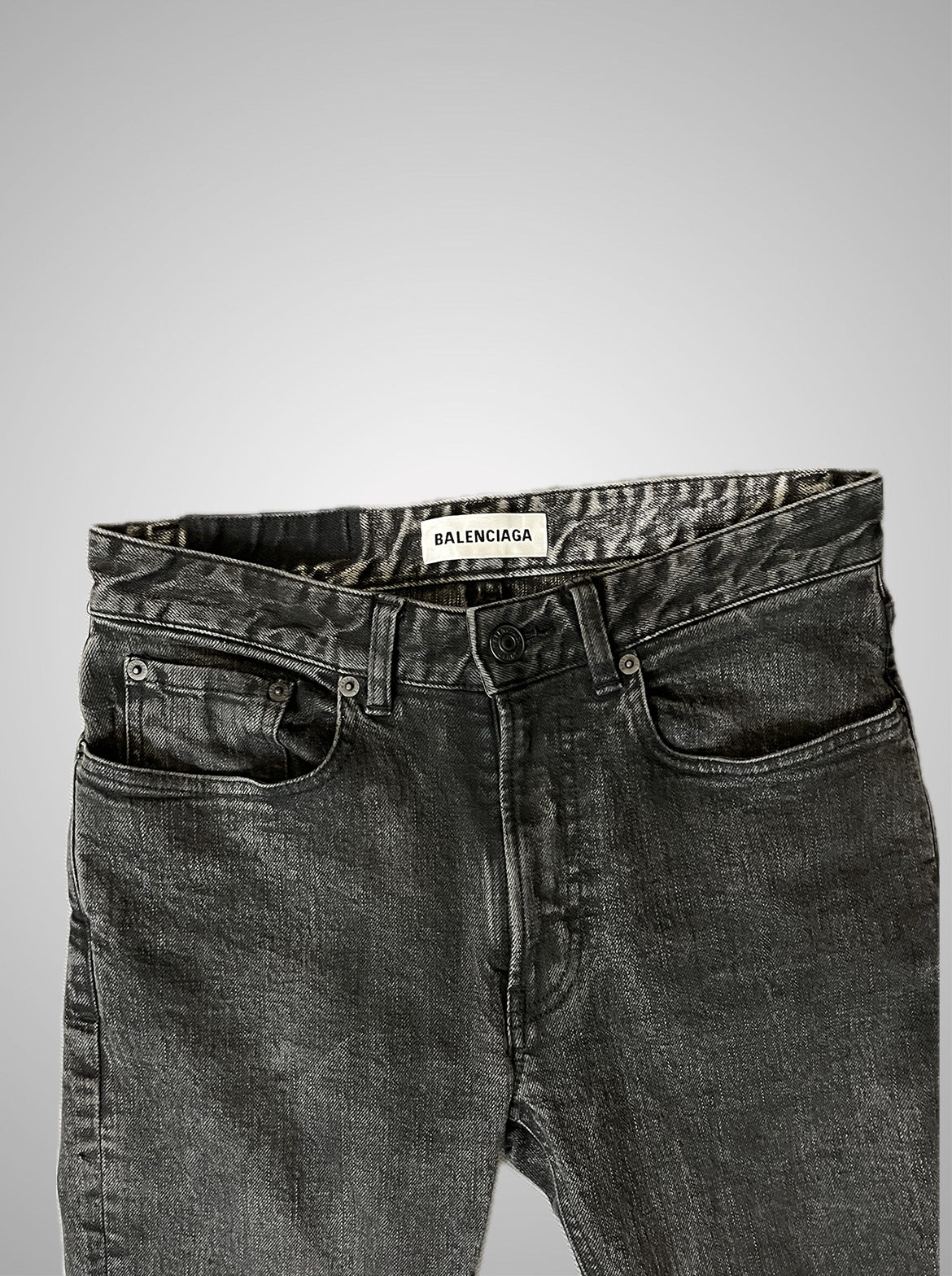 Balenciaga 2019 Lowrise Skinny Bootcut Flare Denim