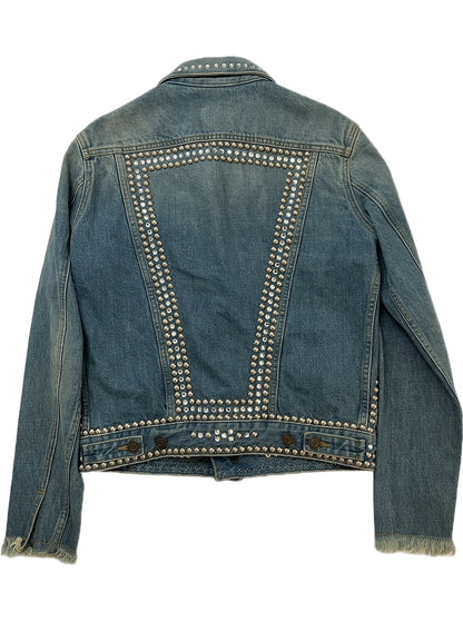 Saint Laurent Paris Studded Denim Jacket