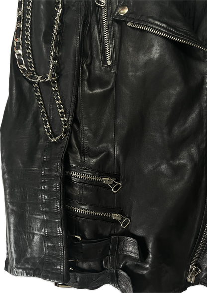 Balmain SS09 Chain Leather Jacket