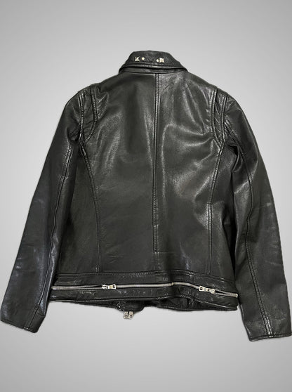 Balmain SS11 Studded Chain Leather Jacket