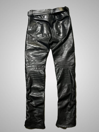 Saint Laurent Paris FW15 Multizip Lambskin Leather Pants