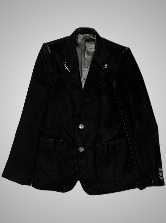 Number Nine AW04 Velvet Blazer