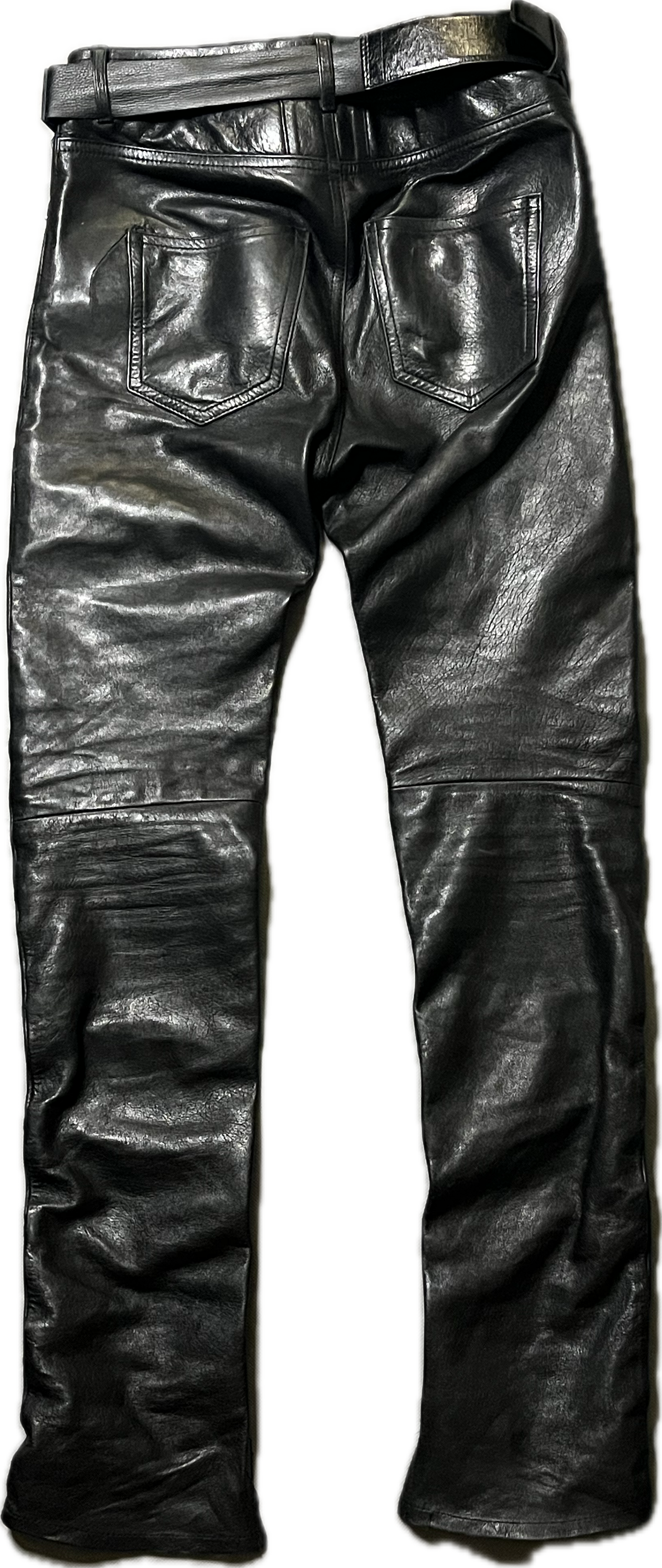 Saint Laurent Paris FW15 Multizip Lambskin Leather Pants