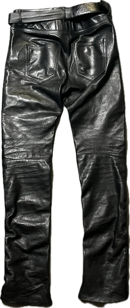 Saint Laurent Paris FW15 Multizip Lambskin Leather Pants