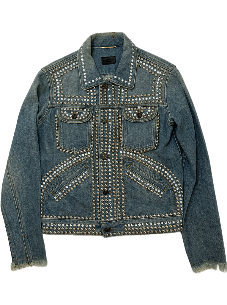 Saint Laurent Paris Studded Denim Jacket – Veldts Song