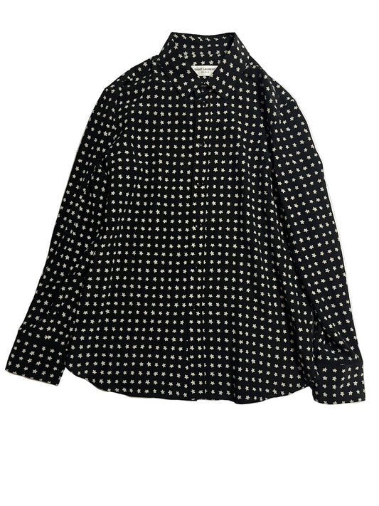Saint Laurent Paris SS19 Star Silk Shirt