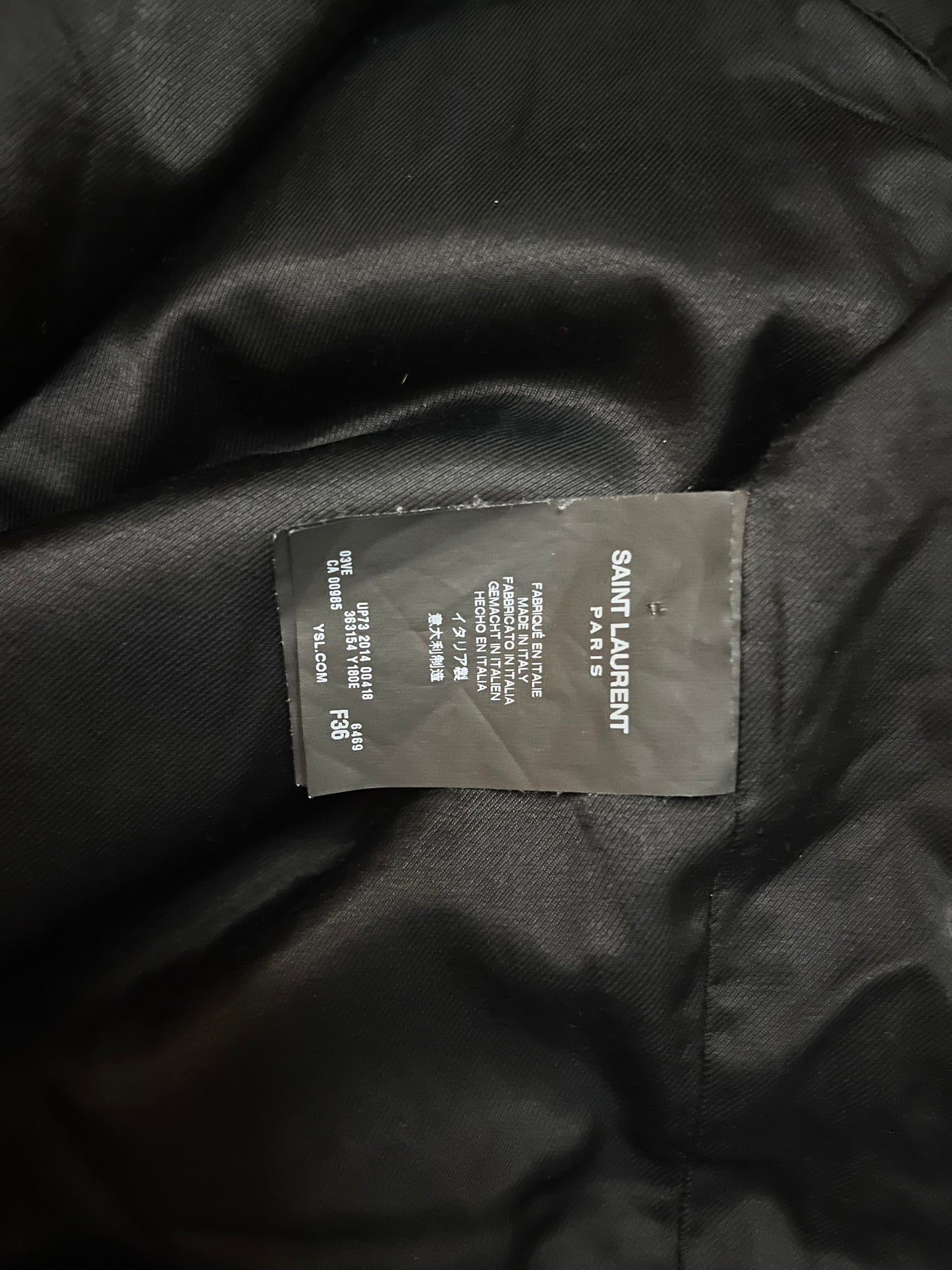 Saint Laurent Paris FW14 Leopard Red Teddy Jacket