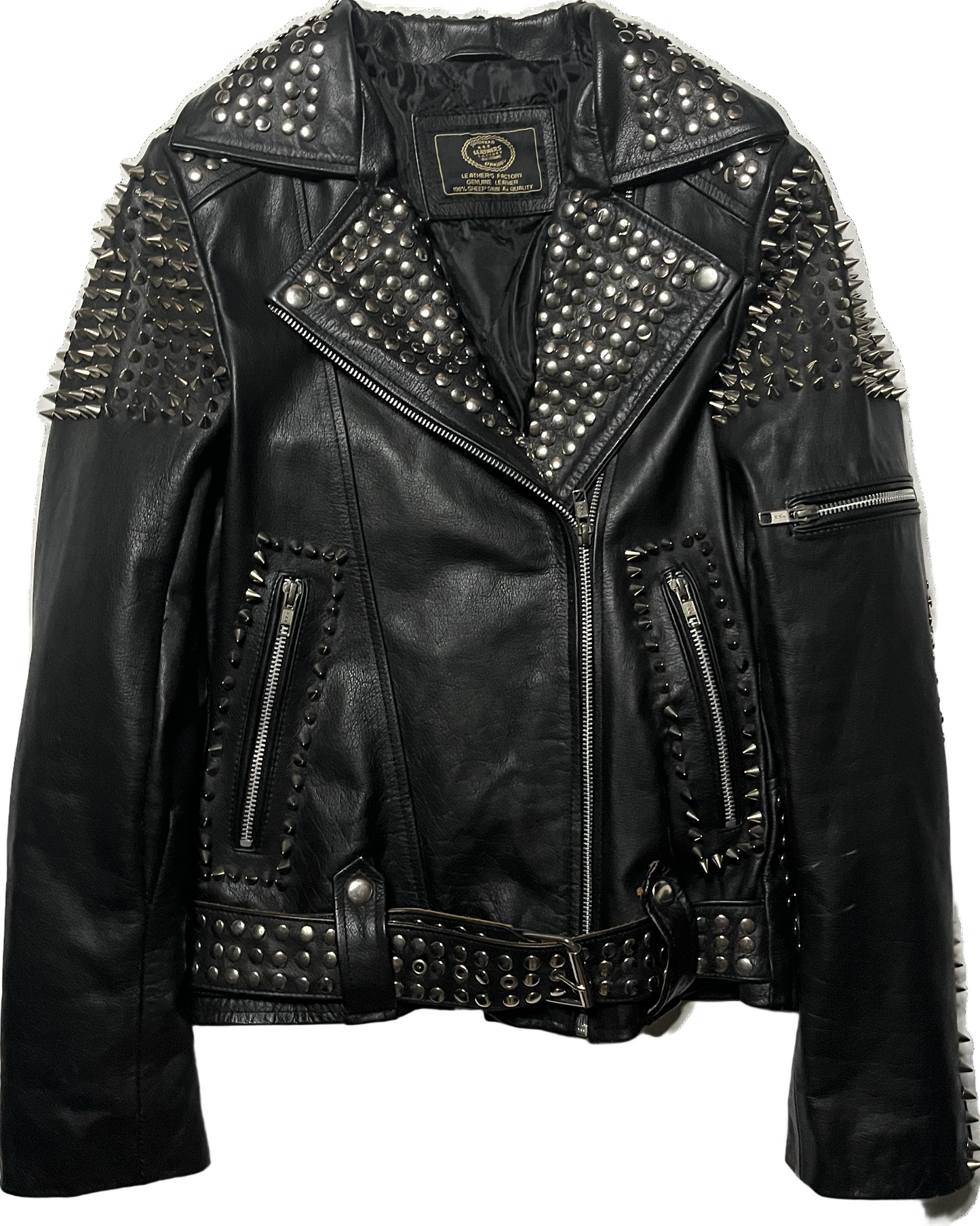 Vintage Studded Leather Jacket