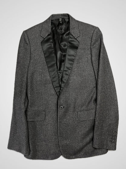Dior Homme FW07 Wool Pattern Smoking Blazer