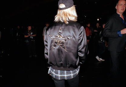 Saint Laurent Paris FW16 “Palladium” Satin Teddy Jacket