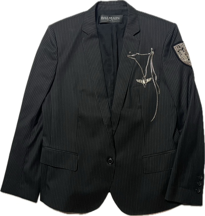 Balmain SS10 Chain Emblem Blazer