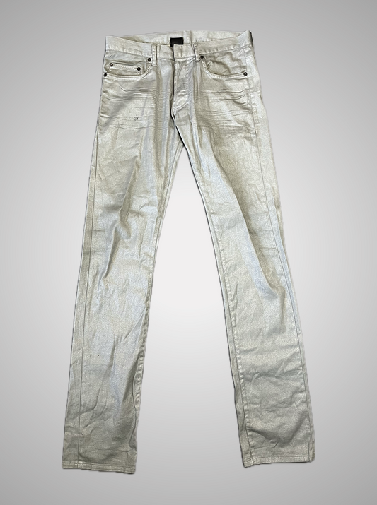 Dior Homme SS06 Glitter Silver Denim