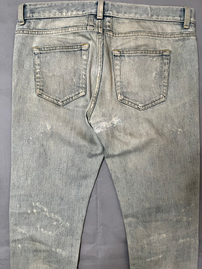Saint Laurent Paris FW14 D01 Crash Denim