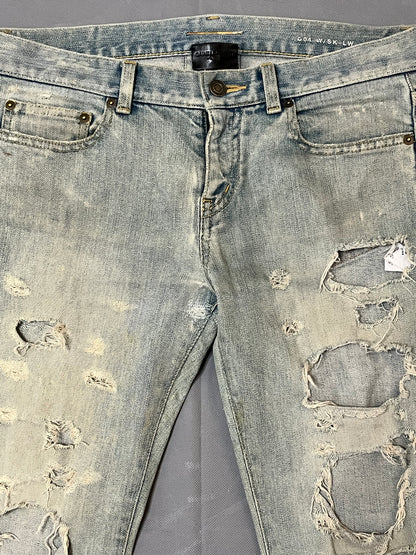 Saint Laurent Paris FW14 D01 Crash Denim