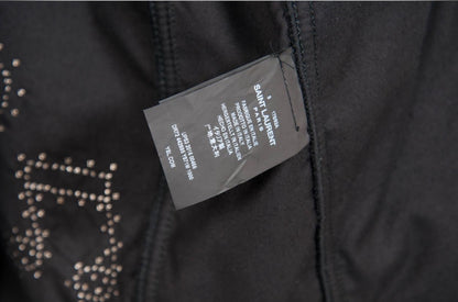 Saint Laurent Paris AW16 Velvet Music Note Jacket