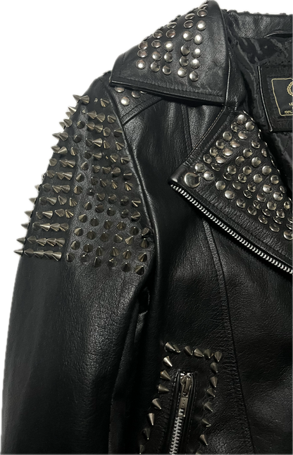 Vintage Studded Leather Jacket