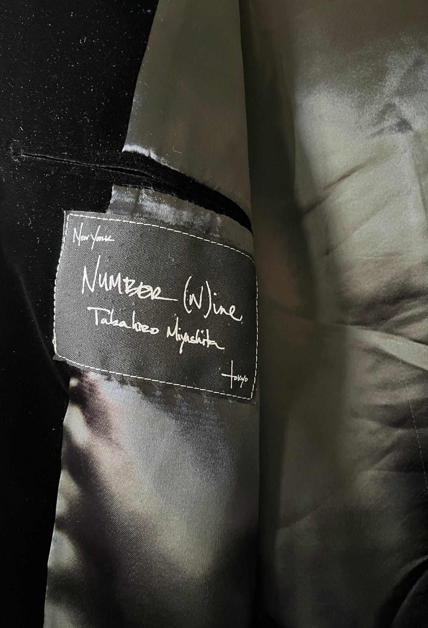 Number Nine AW04 Velvet Blazer