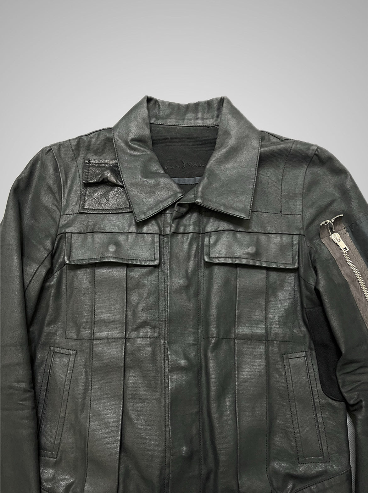 Rick Owens SS03 Suckerball Waxed Denim Jacket