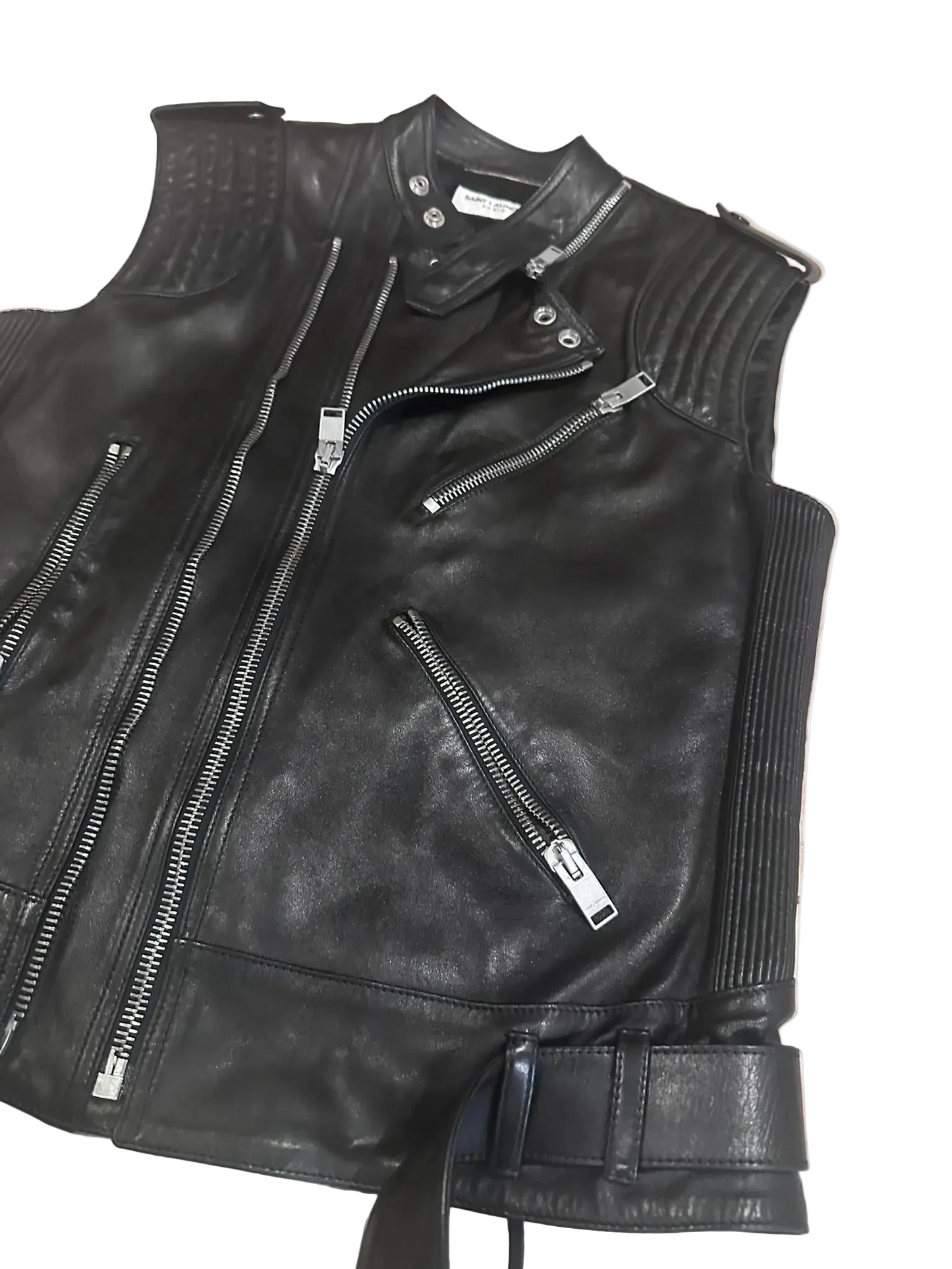 Saint Laurent Paris FW13 Leather Vest