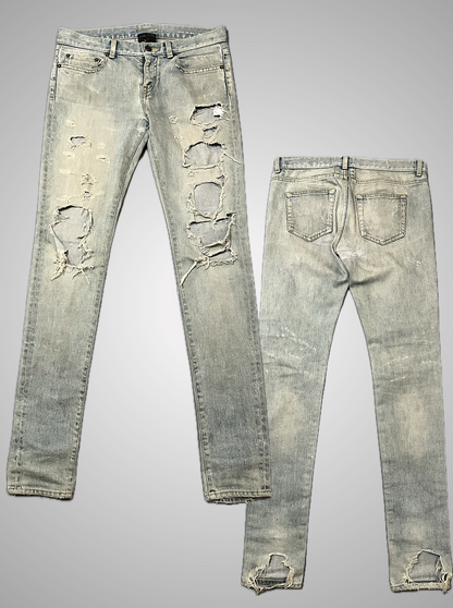 Saint Laurent Paris FW14 D01 Crash Denim