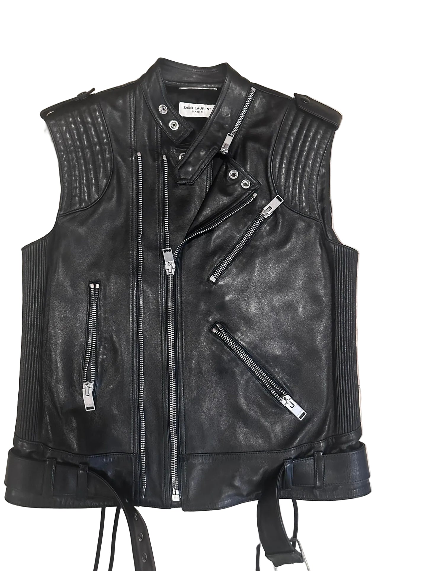 Saint Laurent Paris FW13 Leather Vest