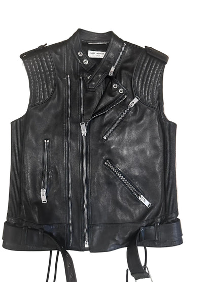 Saint Laurent Paris FW13 Leather Vest