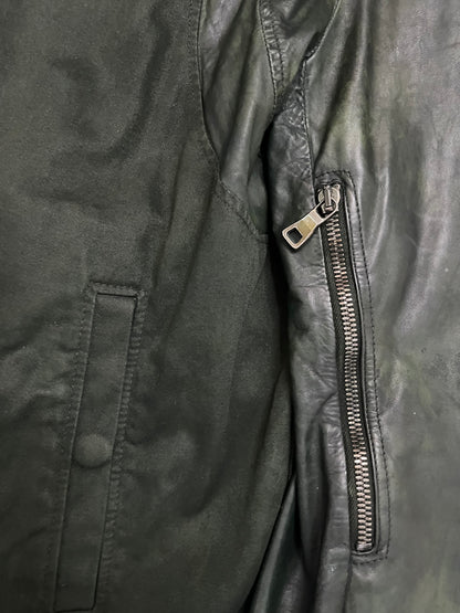 Balmain SS11 Hand Painted “Justice” Leather Teddy Jacket