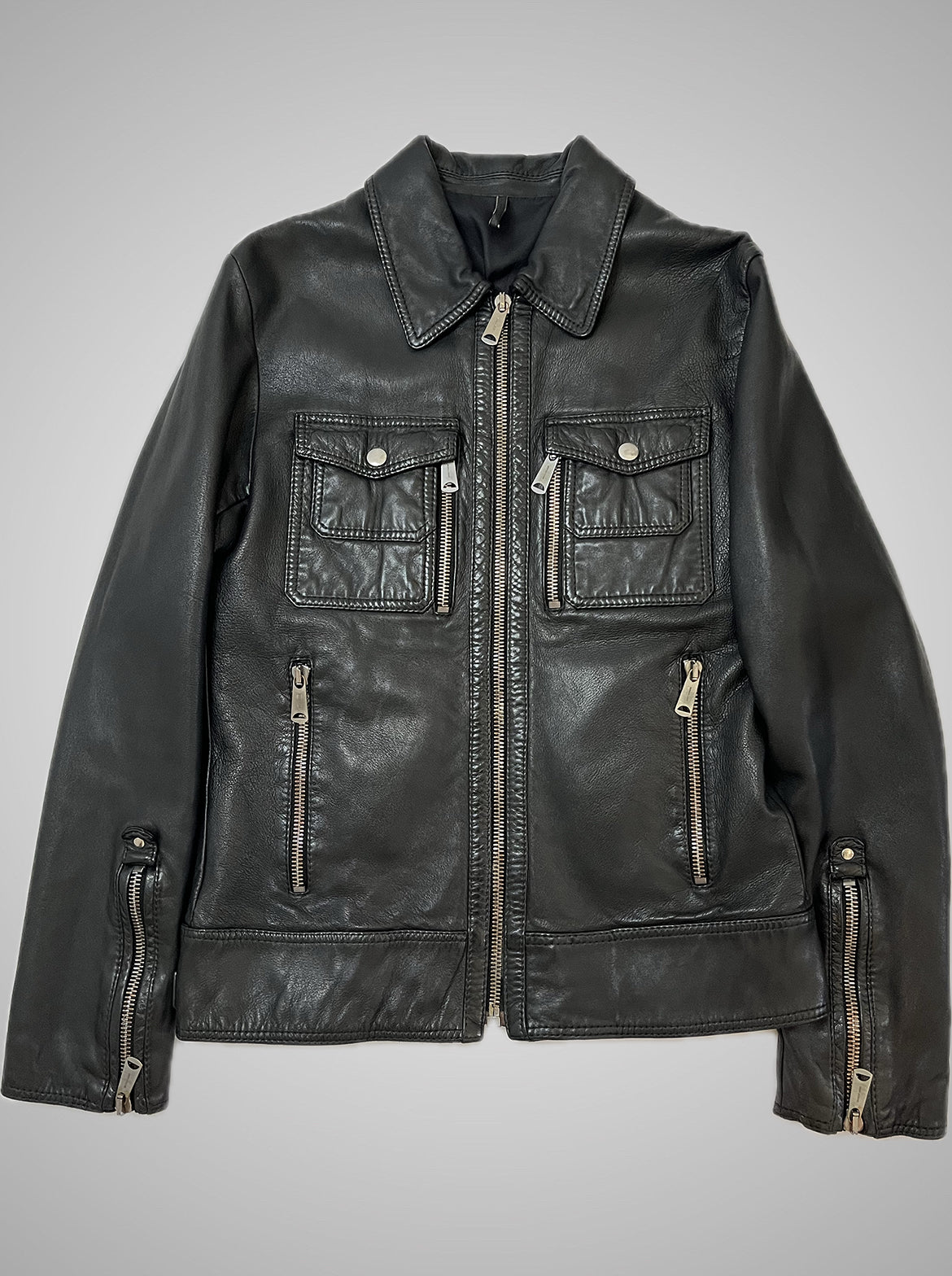 Dior Homme AW06 These Grey Days Leather Jacket