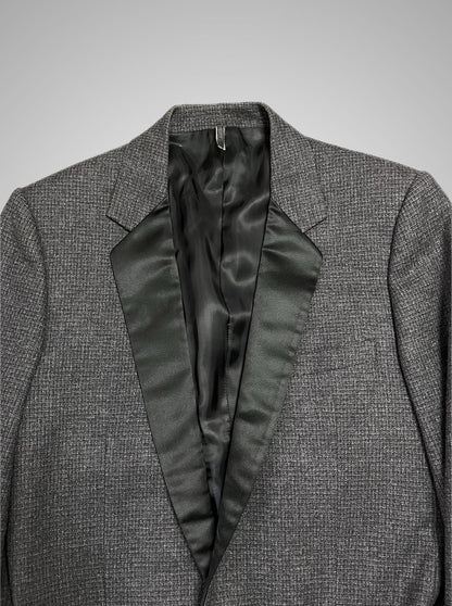 Dior Homme FW07 Wool Pattern Smoking Blazer