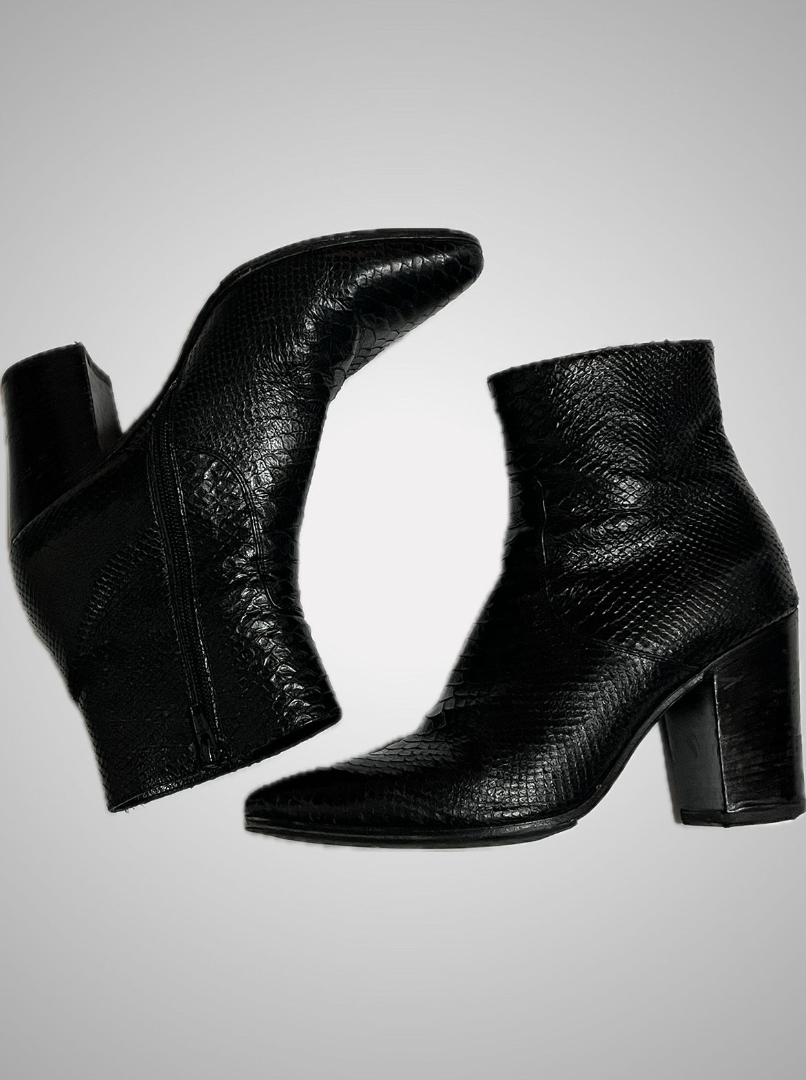 Saint Laurent Paris FW15 Python French 85 boots