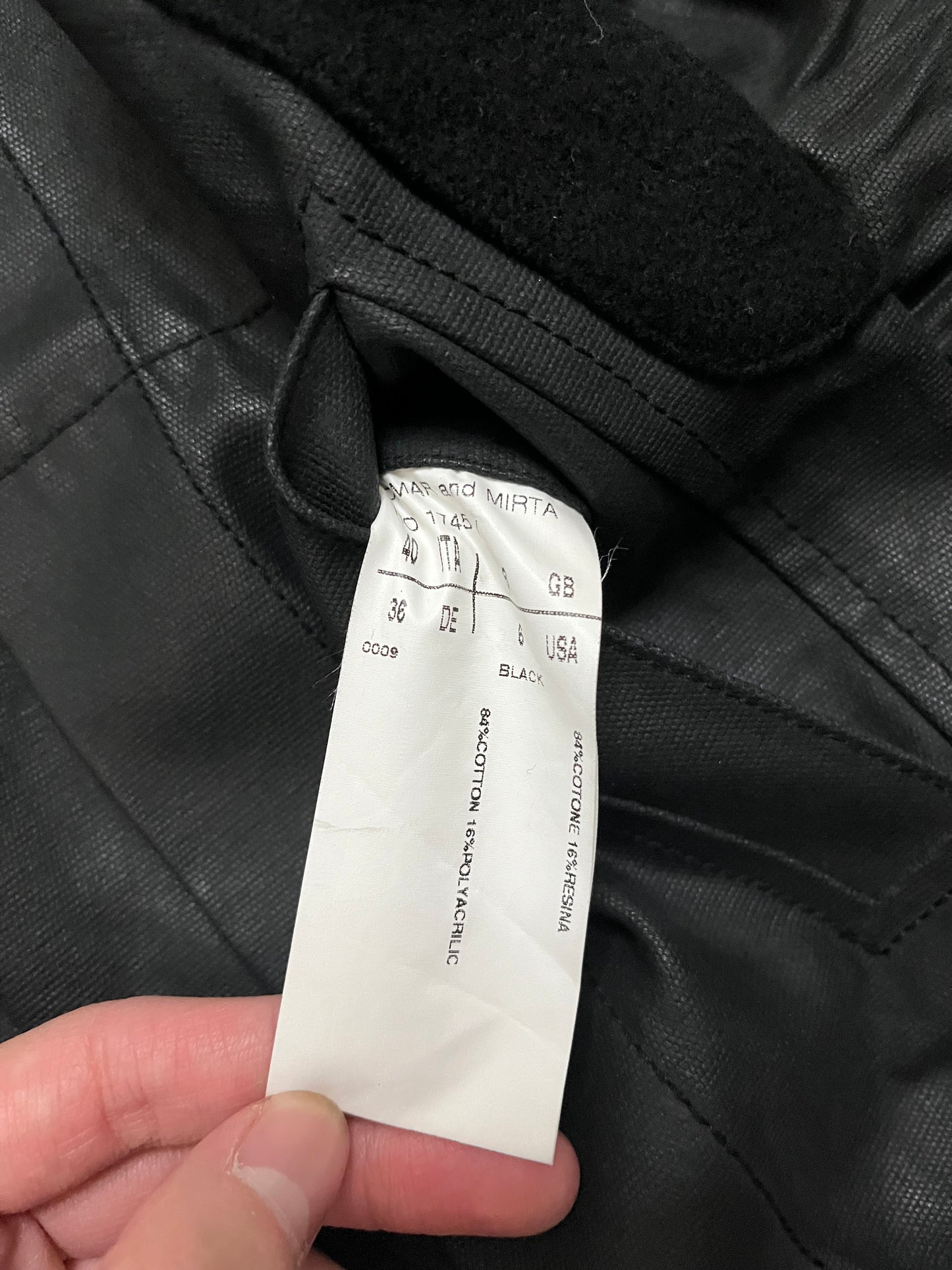 Rick Owens SS03 Suckerball Waxed Denim Jacket