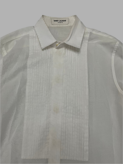 Saint Laurent Paris SS15 Tuxedo Shirt
