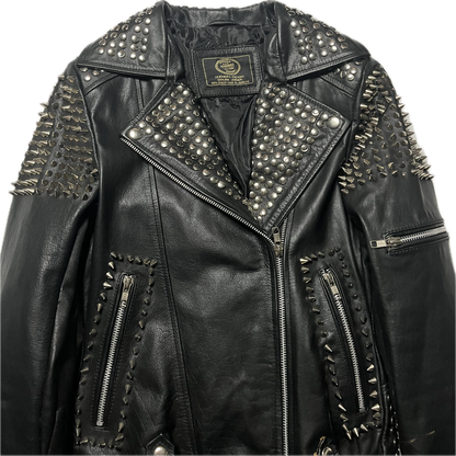 Vintage Studded Leather Jacket