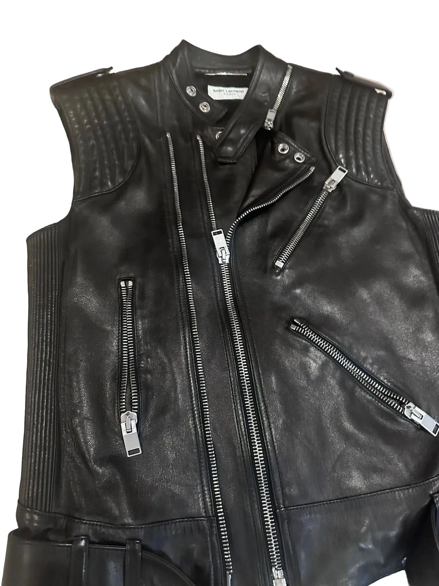 Saint Laurent Paris FW13 Leather Vest