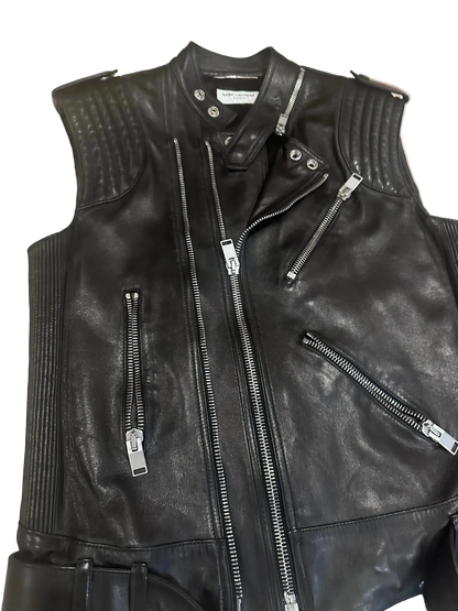Saint Laurent Paris FW13 Leather Vest
