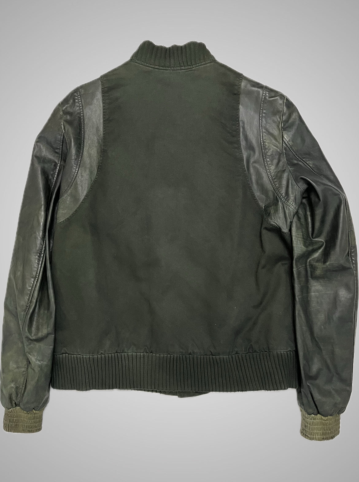 Balmain SS11 Hand Painted “Justice” Leather Teddy Jacket