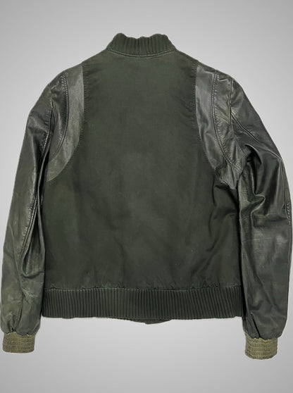 Balmain SS11 Hand Painted “Justice” Leather Teddy Jacket