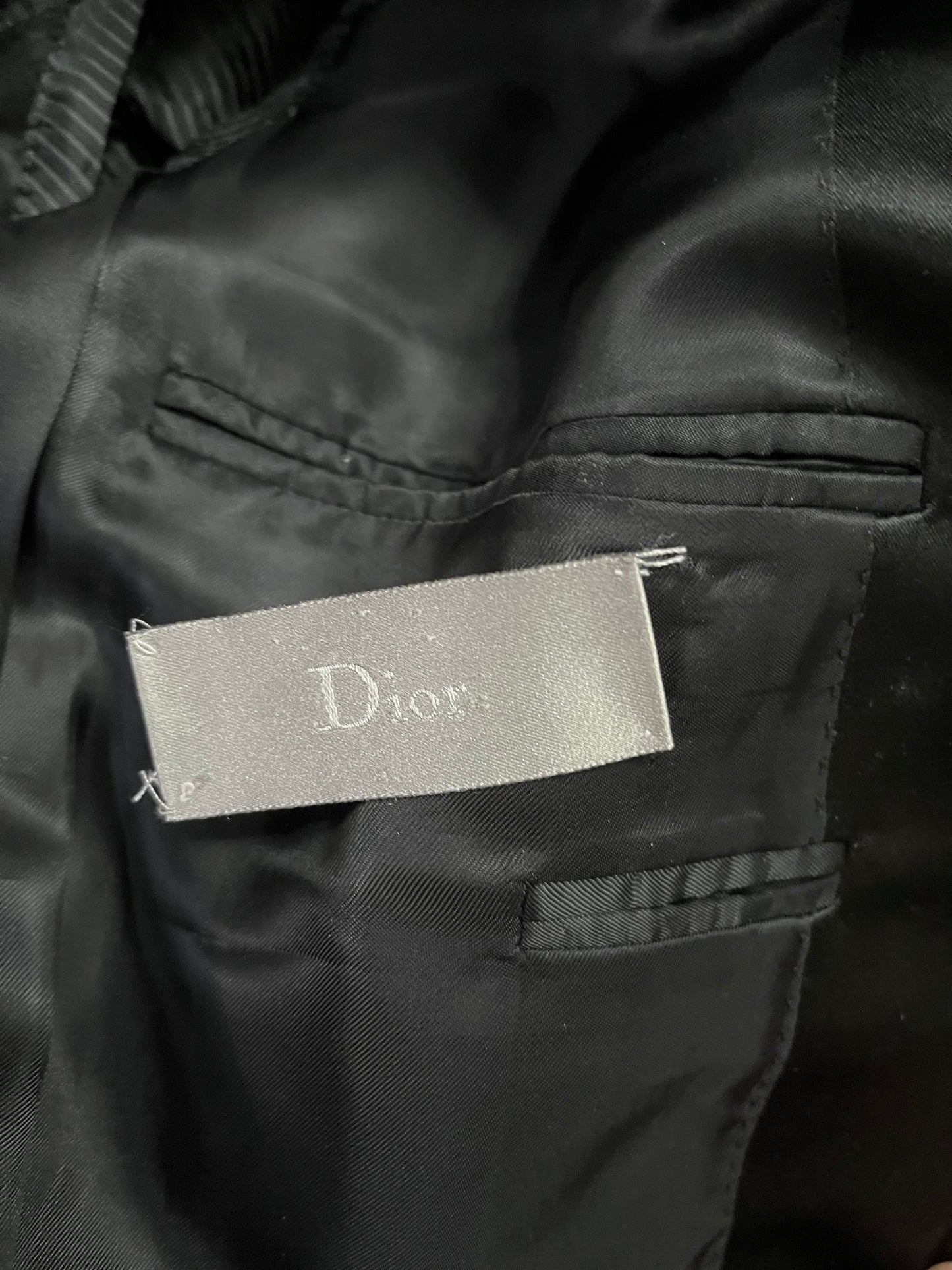 Dior Homme FW07 Wool Pattern Smoking Blazer