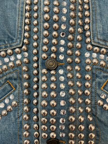 Saint Laurent Paris Studded Denim Jacket