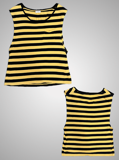 Saint Laurent Paris FW14 Striped Tank Top